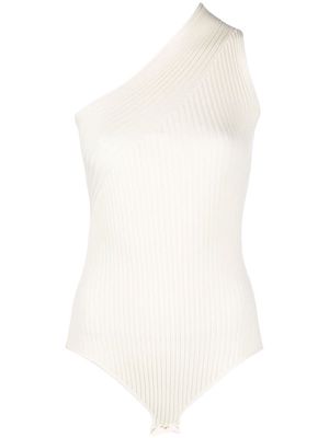AERON off-shoulder knit bodysuit - Neutrals