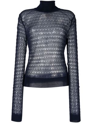 AERON Portia lace-knit jumper - Blue