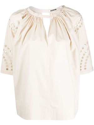 AERON Pyle cut-out blouse - Neutrals