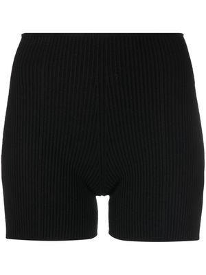 AERON rib-knit cycling shorts - Black