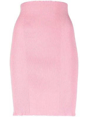 AERON ribbed-knit mini skirt - Pink