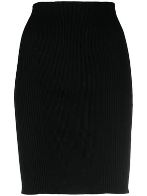 AERON ribbed-knit miniskirt - Black
