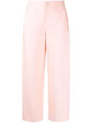 AERON short-slits cotton-blend trousers - Pink