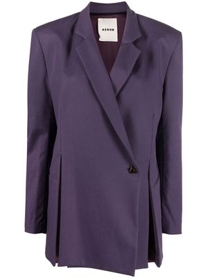 AERON single-breasted tailored blazer - Purple