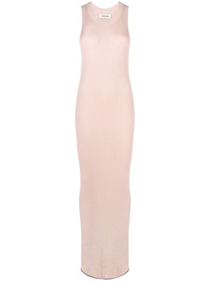 AERON sleeveless ribbed maxi dress - Pink