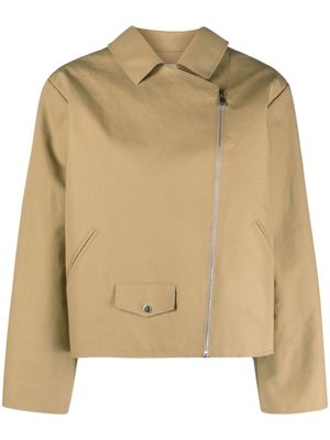 AERON Structured canvas cotton jacket - Neutrals