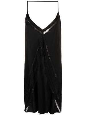 AERON TOBAGO V-neck slip dress - Black
