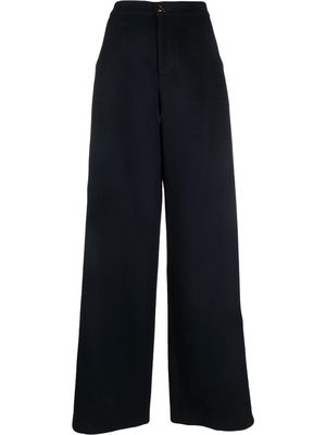 AERON wide-leg wool trousers - Blue