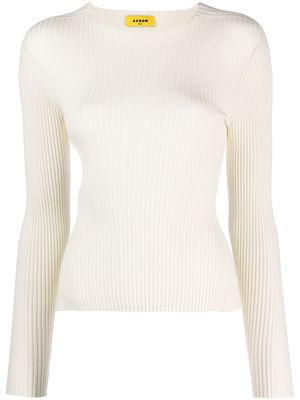 AERON Zero cut-out knit jumper - Neutrals