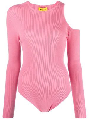 AERON Zero cut-out knitted bodysuit - Pink