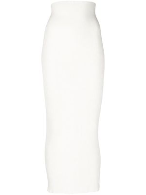 AERON Zero knitted maxi skirt - White