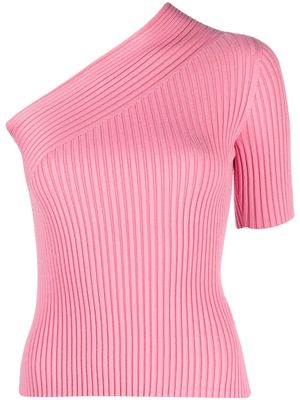 AERON Zero one-shoulder knitted top - Pink