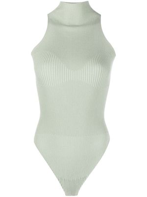 AERON Zero ribbed-knit bodysuit - Green