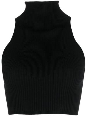 AERON Zero ribbed-knit crop top - Black
