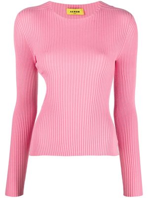 AERON Zero ribbed-knit jumper - Pink