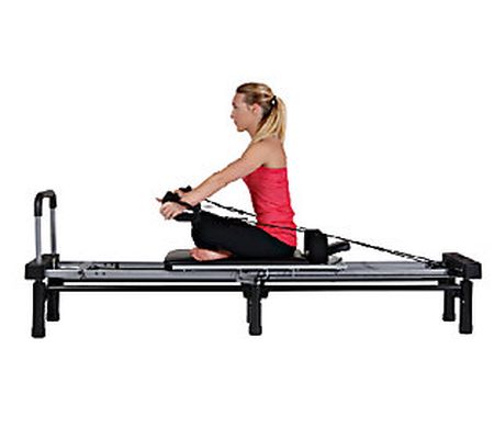 AeroPilates Reformer 266 with Stand, Rebounder, Cords, & DVDs