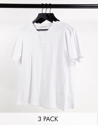 Aeropostale 3 pack henley T-shirts-White