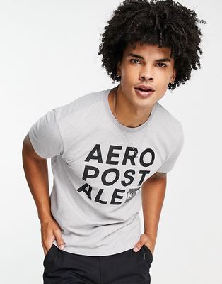 Aeropostale front logo T-shirt in gray