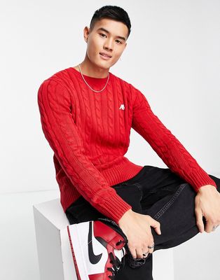 Aeropostale knitted sweater in red