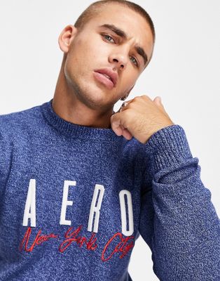 Aeropostale sweater in navy with front logo
