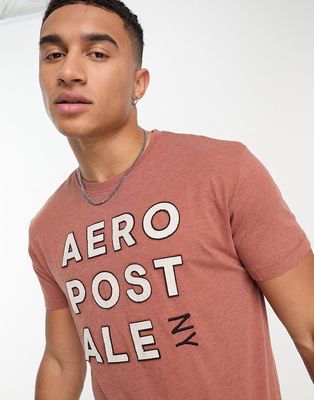 Aeropostale t-shirt in rust-Brown