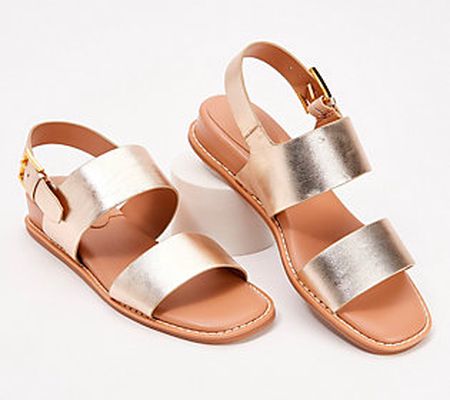 Aerosoles Adjustable Leather Sandals - Yumi