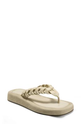 Aerosoles Phoebe Flip Flop in Off White Leather