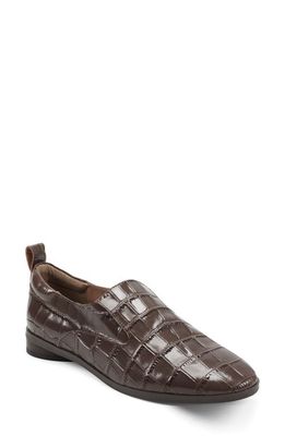 Aerosoles Sutton Loafer in Brown Croc Leather