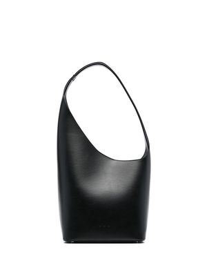 Aesther Ekme asymmetric leather shoulder bag - Black