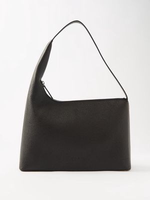 Aesther Ekme - Lune Medium Grained-leather Shoulder Bag - Womens - Black