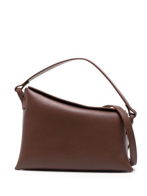 Aesther Ekme mini Lune leather crossbody bag - Brown