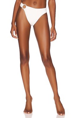 AEXAE Solo Ring Bikini Bottom in White