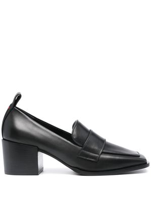 Aeyde Anka 55mm leather loafers - Black