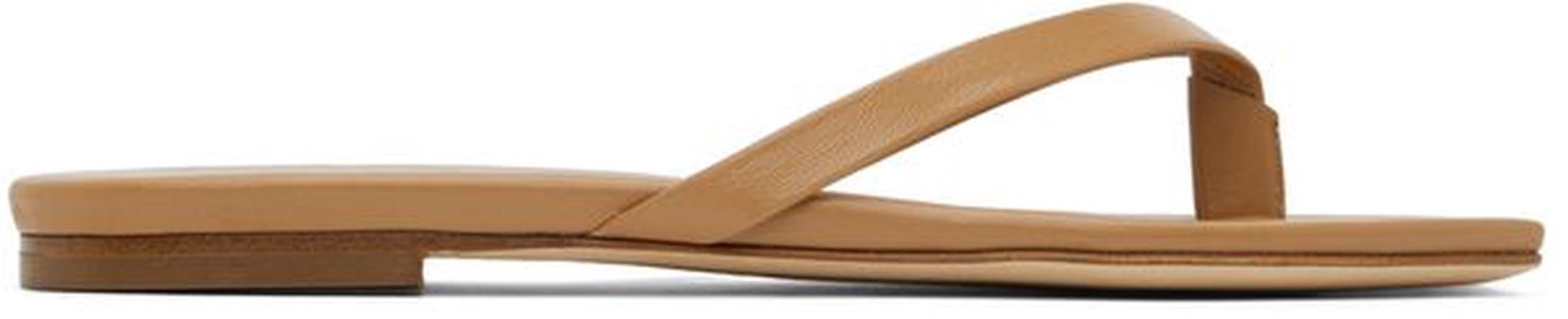 aeyde Beige Renee Flat Sandals