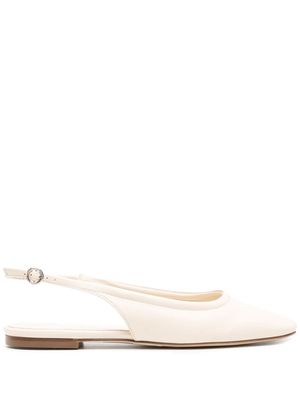 Aeyde Dani leather ballerina shoes - Neutrals