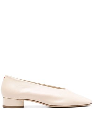 Aeyde Delia 25mm leather pumps - Neutrals
