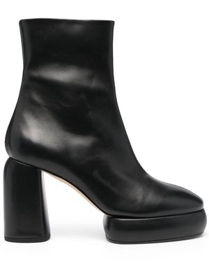 Aeyde high block-heel ankle boots - Black