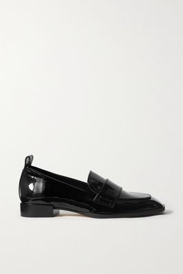 aeyde - Julie Patent-leather Loafers - Black