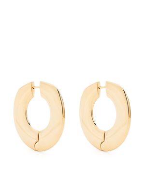 Aeyde large Ada hoop earrings - Gold
