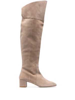 Aeyde Letizia over-the-knee boots - Neutrals