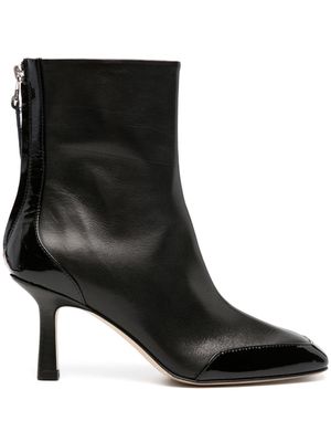 Aeyde Lily 75mm panelled boots - Black