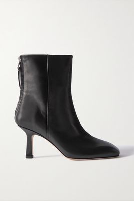 Aeyde Lola leather ankle boots - Black