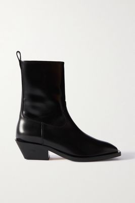 aeyde - Luis Leather Ankle Boots - Black