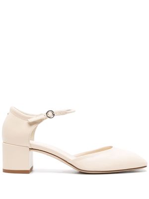 Aeyde Magda 45mm leather pumps - White