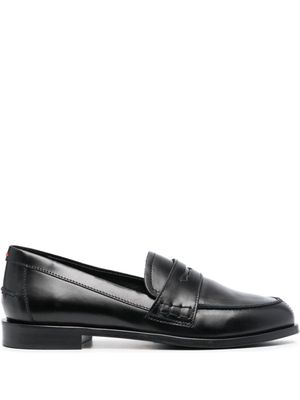 Aeyde Oscar penny-slot leather loafers - Black