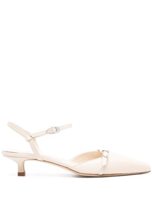 Aeyde pointed-toe leather pumps - Neutrals