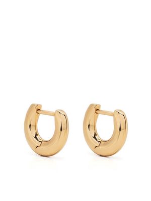 Aeyde polished-finish short hoop earrings - Gold