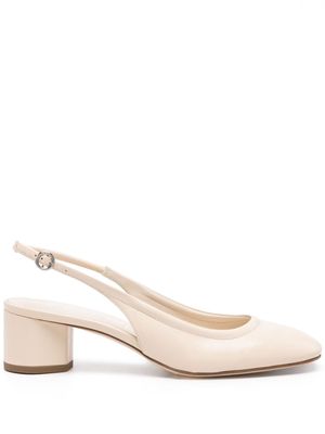 Aeyde Romy 55mm leather pumps - Neutrals