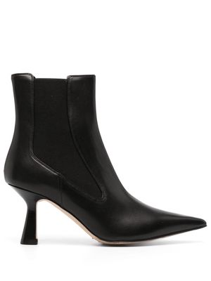 Aeyde Selena 75mm leather boots - Black