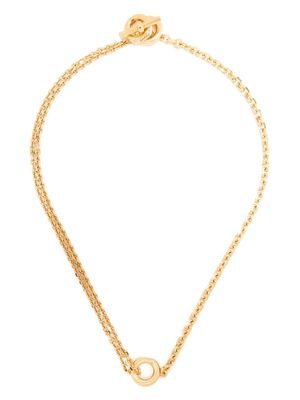 Aeyde Siena circular pendant necklace - Gold
